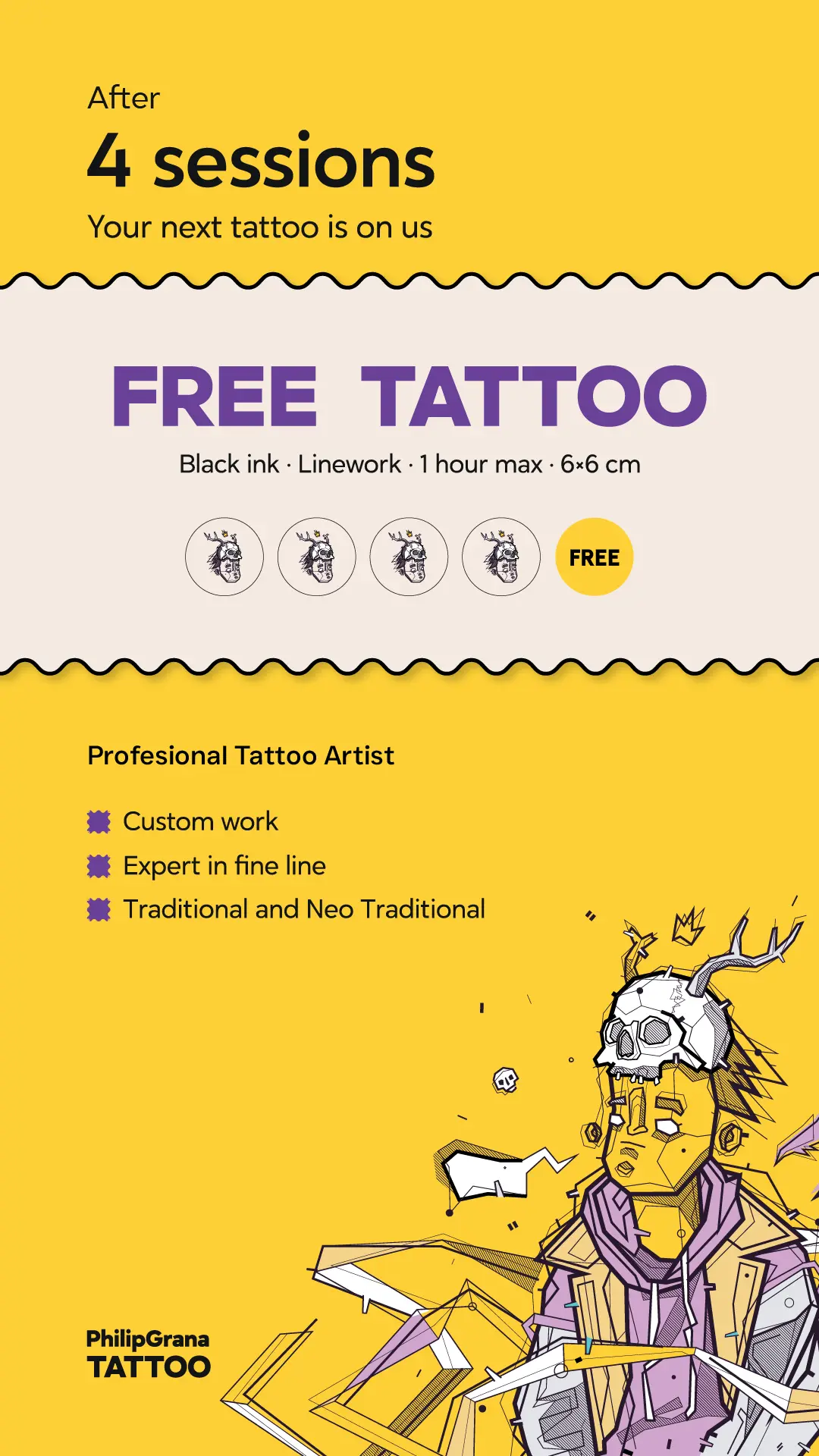 Philip Grana — Melbourne tattoo artist social media content